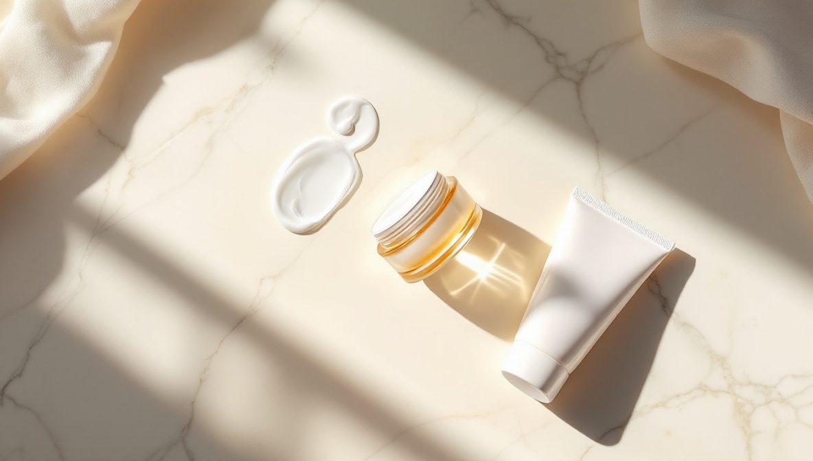 Os três produtos essenciais de skincare: sabonete facial, hidratante e protetor solar